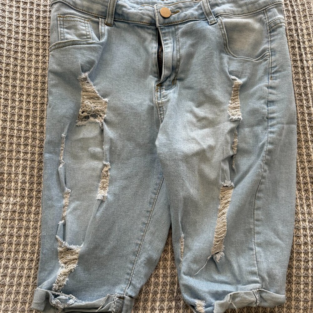 JED NORTH BLUE JEAN SHORTS